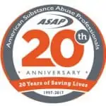 ASAP 20 year anniversary logo