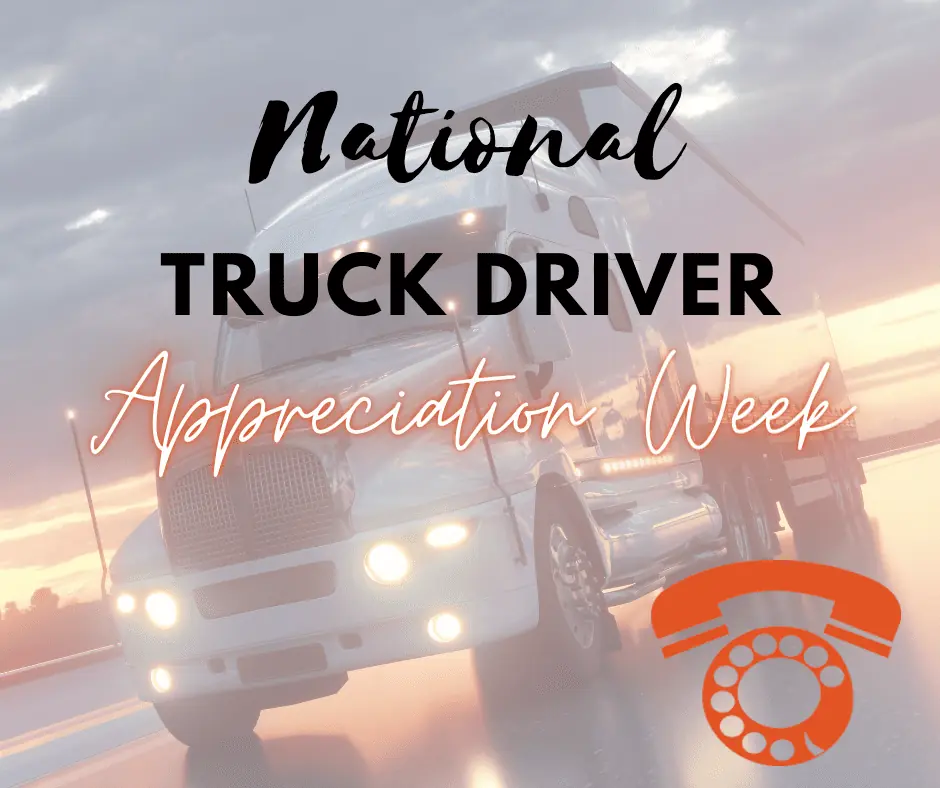 national truck driver appreciation week graphic