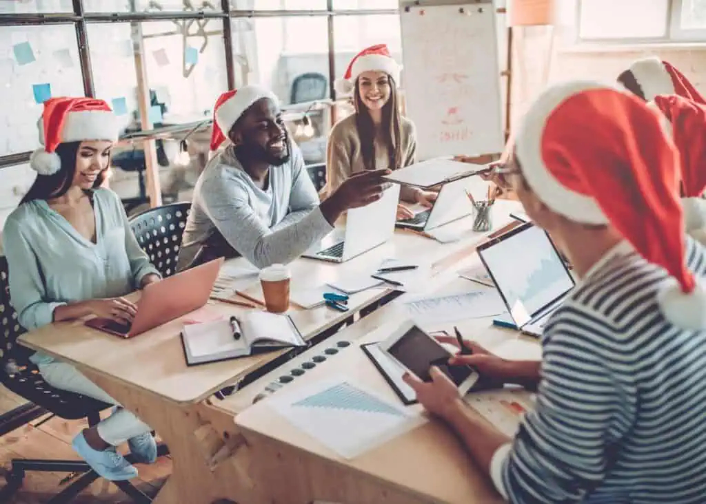 Celebrating Christmas in office