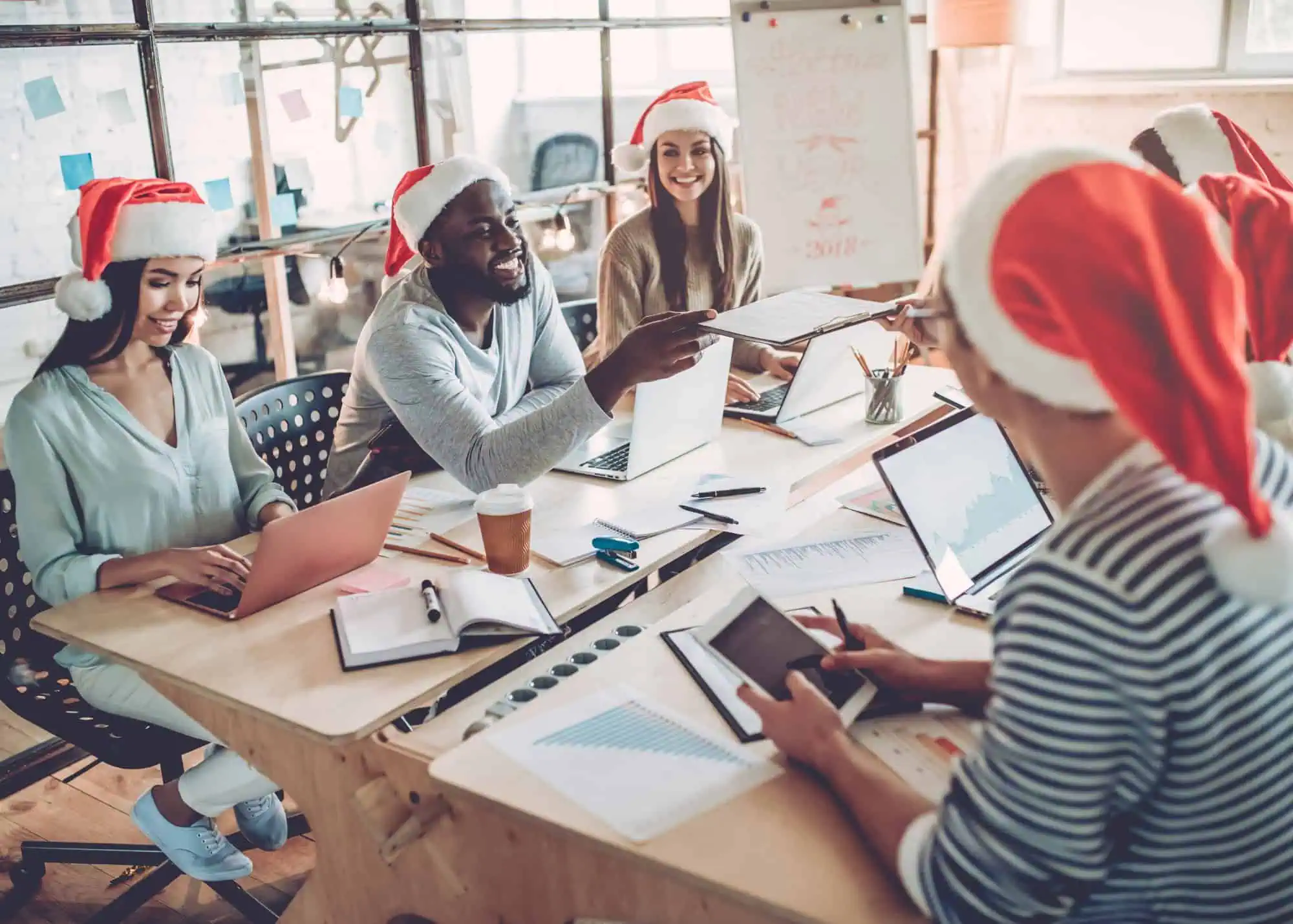 Celebrating Christmas in office