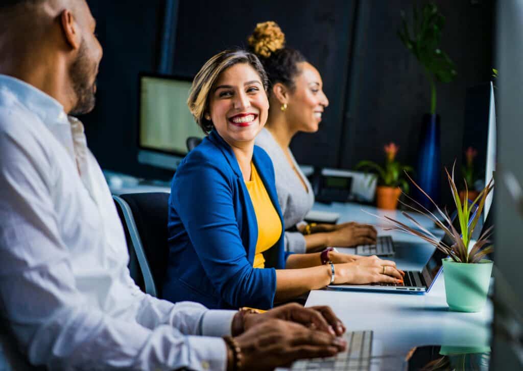 Recovery-friendly workplace environment showing supportive office setting